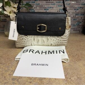 NWT Brahmin Jenah Winter White Minden purse